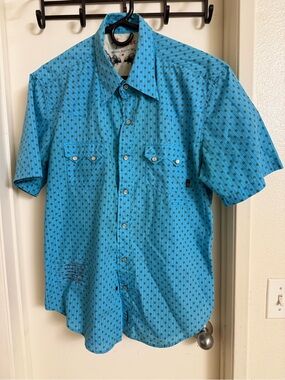 Fender men’s rock & roll button down shirt